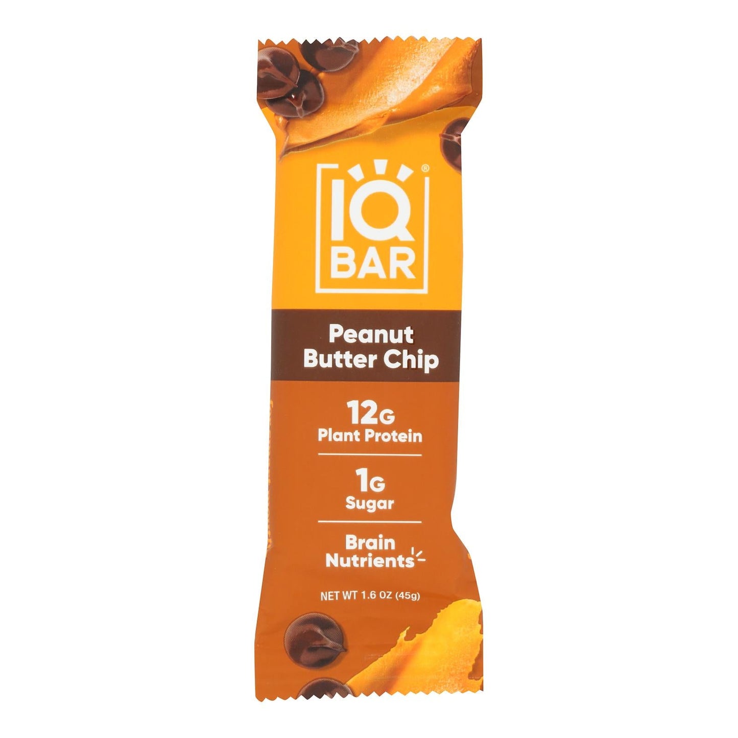 IQ Bar, Peanut Butter Chip, 12 Pack - 1.6 Oz Each