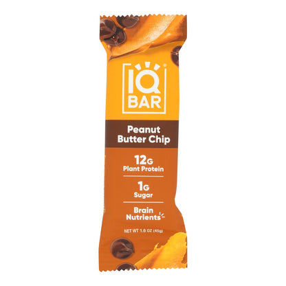 IQ Bar, Peanut Butter Chip, 12 Pack - 1.6 Oz Each