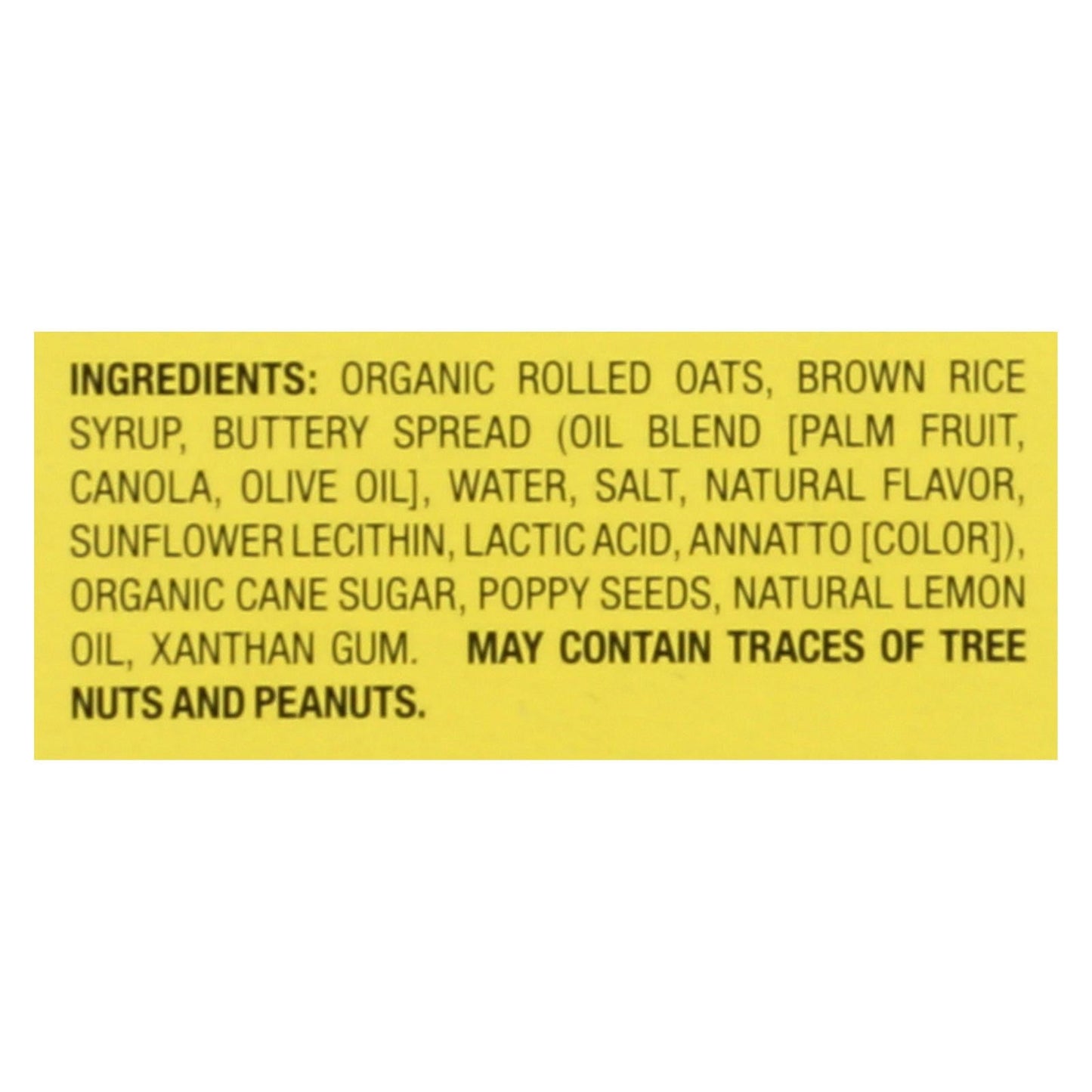 Bobo's Oat Bites, Lemon Poppyseed, 1.3 oz, Case of 6