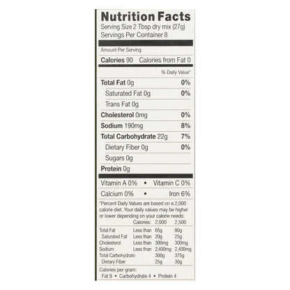 Chebe Bread Products - Focaccia Bread Mix - 8 - 7.5 Oz. Cs