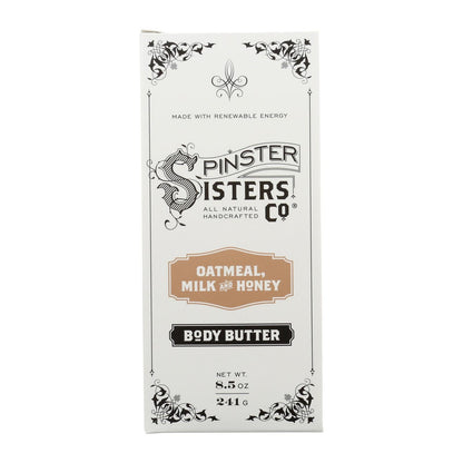 Spinster Sisters Co. Body Butter Oatmeal Milk Honey - 4 Pack of 8.5 Ounces