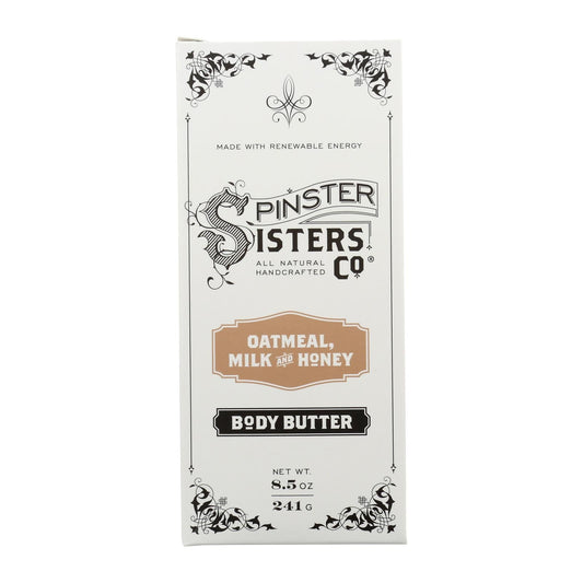 Spinster Sisters Co. Body Butter Oatmeal Milk Honey - 4 Pack of 8.5 Ounces