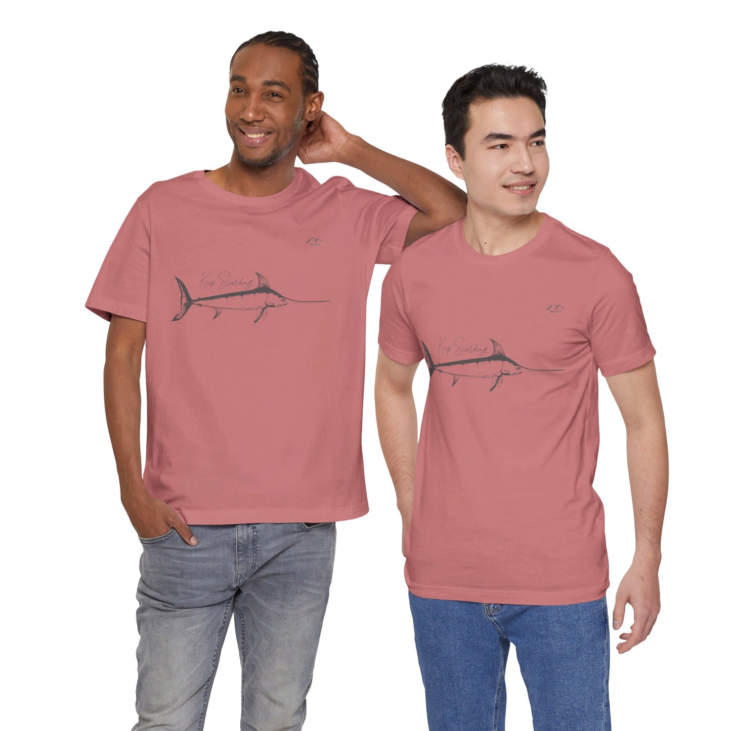 TS-028ML-24 Swordfish T-Shirt  Ocean Lover Swordfish Art Fishing Gift