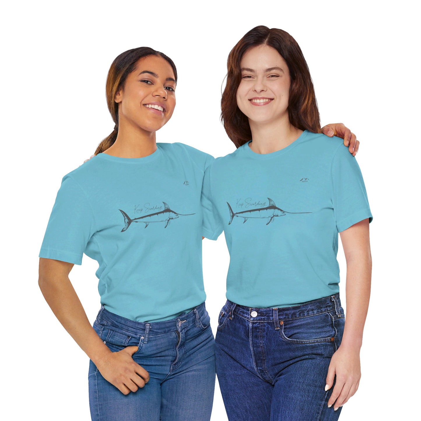 TS-028ML-24 Swordfish T-Shirt  Ocean Lover Swordfish Art Fishing Gift