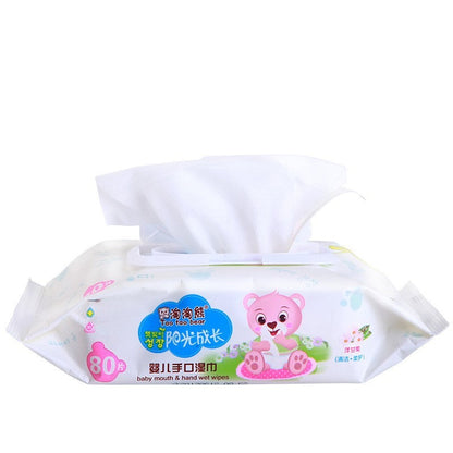Wet wipes baby 80 pumping baby wipes with lid