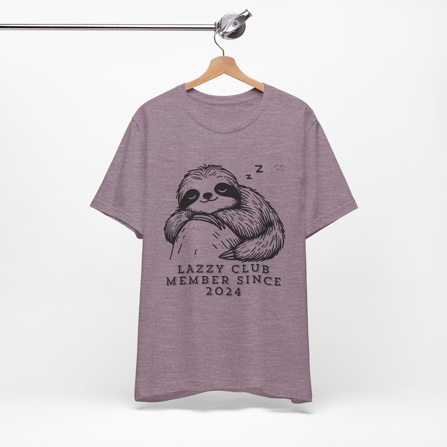 TS-093ML-24 Unisex Cute Lazy club Sloth T Shirt Slow And Steady Art