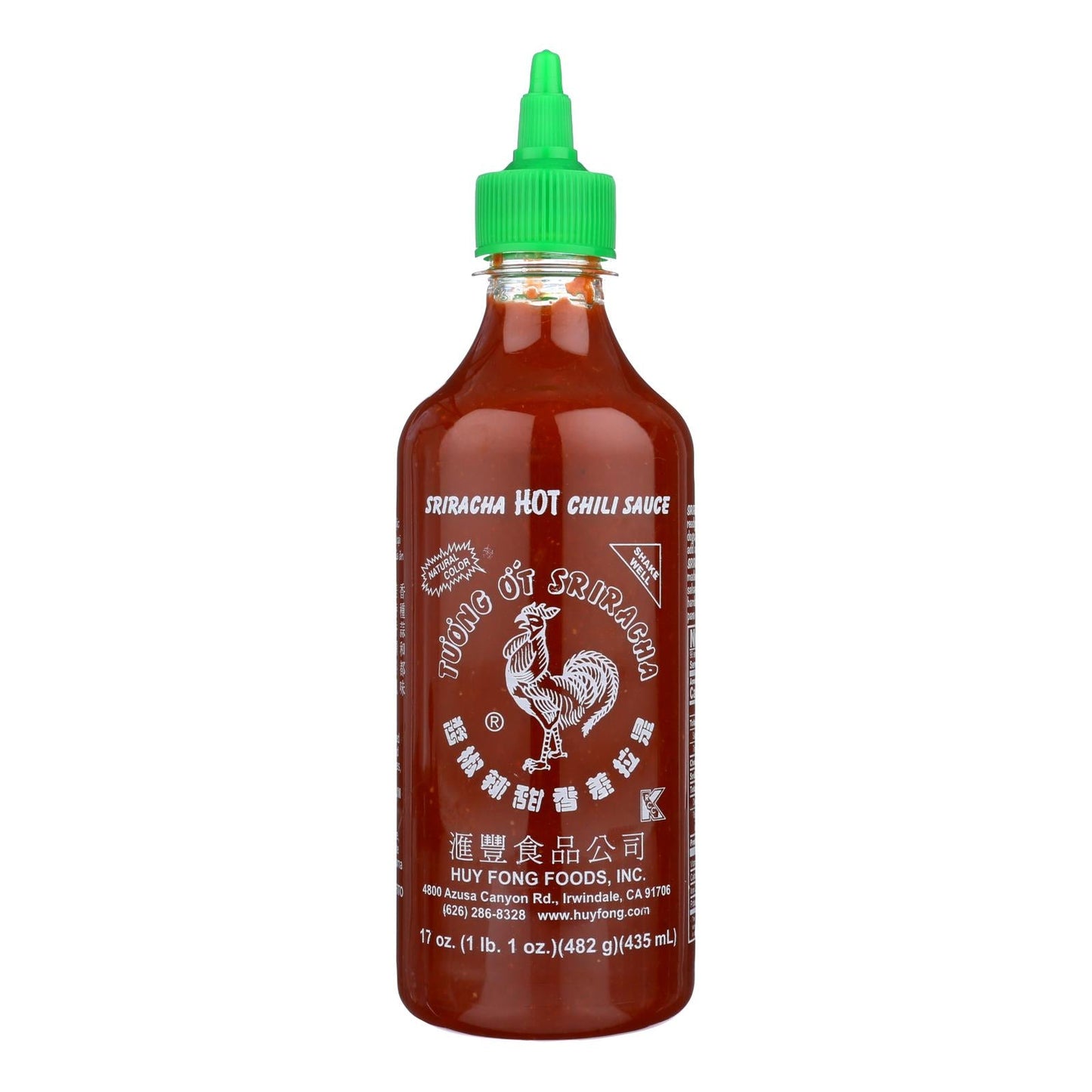 Huy Fong Sriracha Hot Sauce Case - 12 x 17oz Bottles