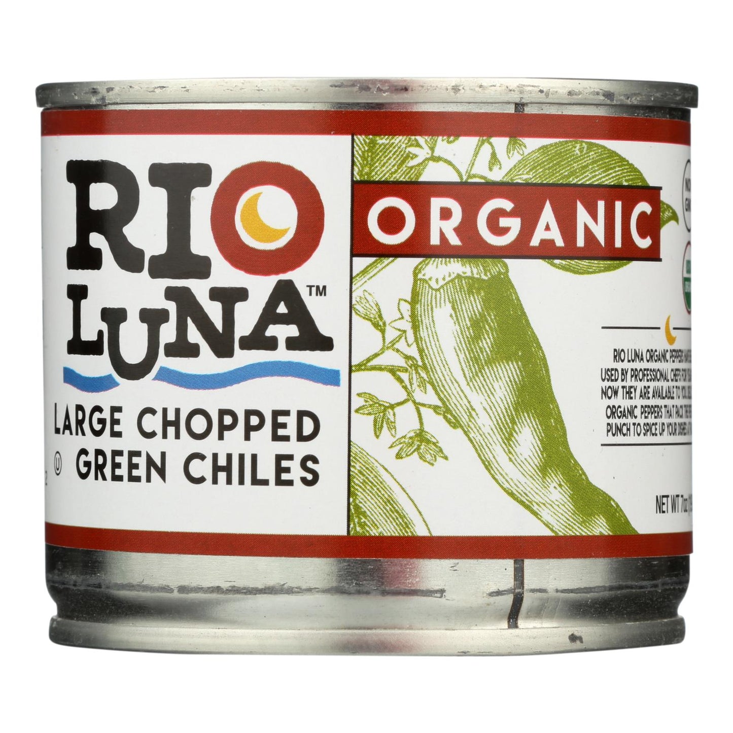 Rio Luna Green Chiles - Bulk Case of Chopped Peppers (12 x 7 oz)