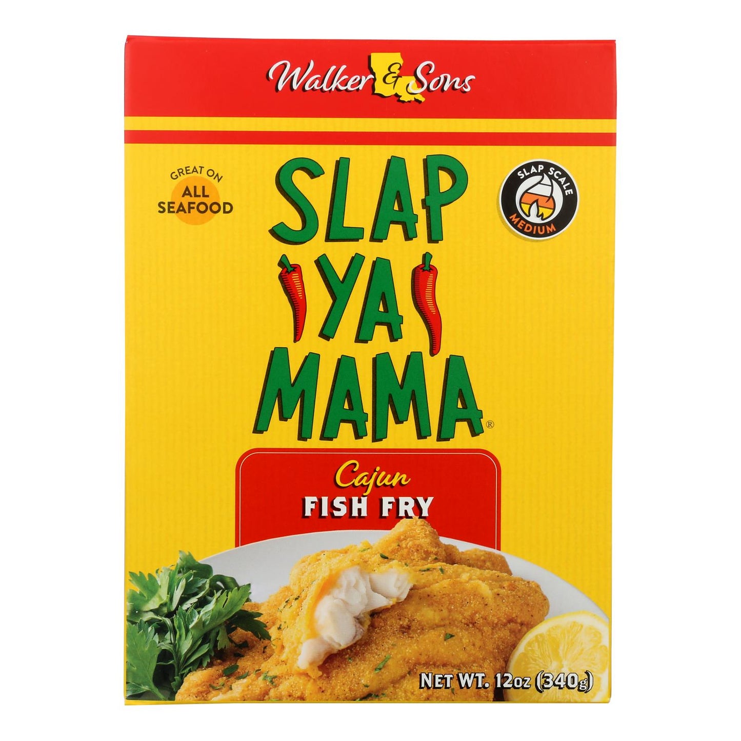 Slap Ya Mama Cajun Fish Fry Mix, 12 oz, Case of 12