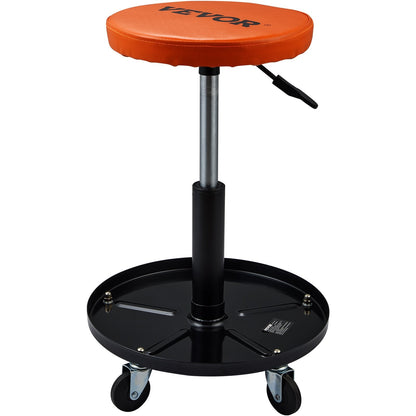 VEVOR Adjustable Mechanics Rolling Creeper Seat Stool Tool Tray For Shop Garage