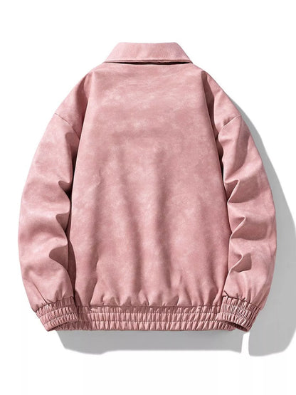 Men's Plus Size Zip Up Long Sleeve Jacket