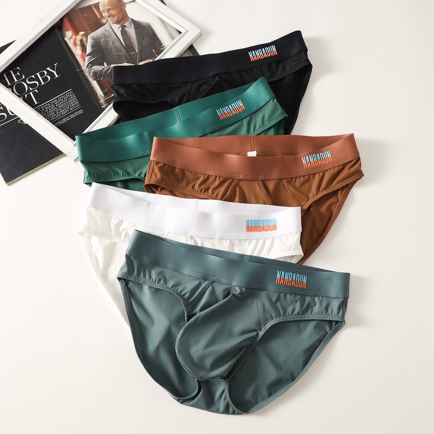 Mens Briefs Sexy Large Pouch Mid-rise Sports Style