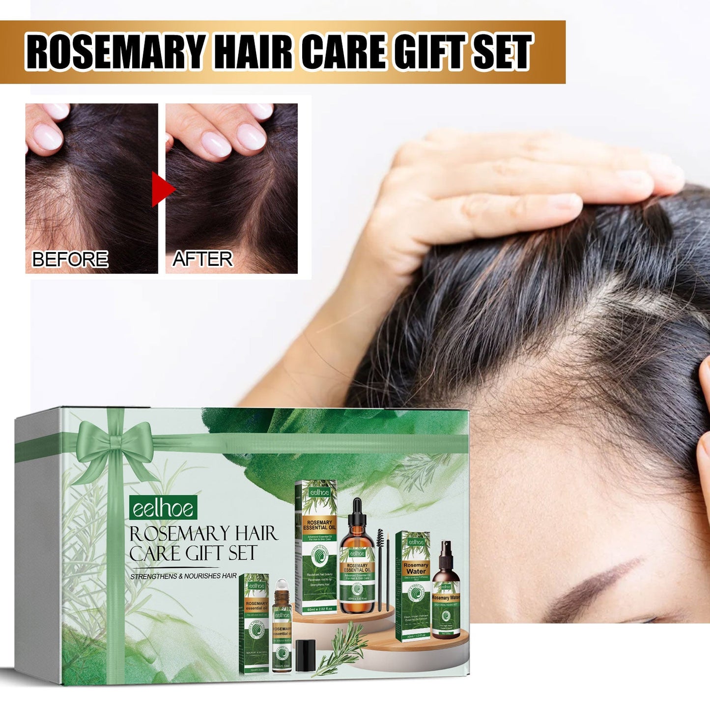 Rosemary Hair Care Gift Set 3 Boxes
