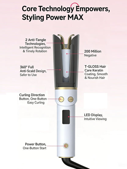 Automatic Rotating Ceramic Curling Iron