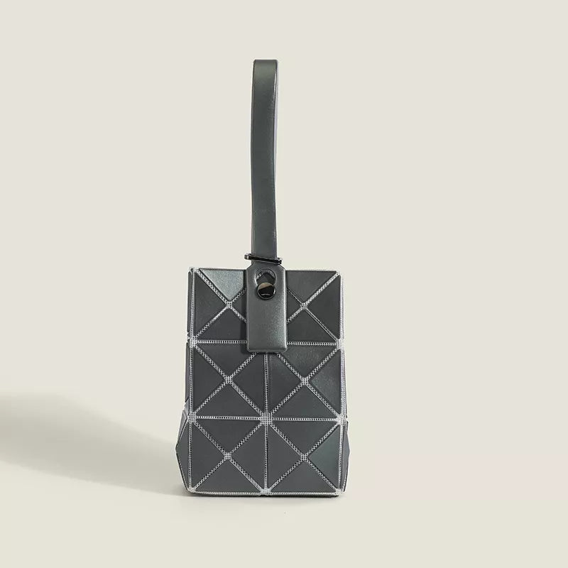 Geometric Panel Foldable Handbag
