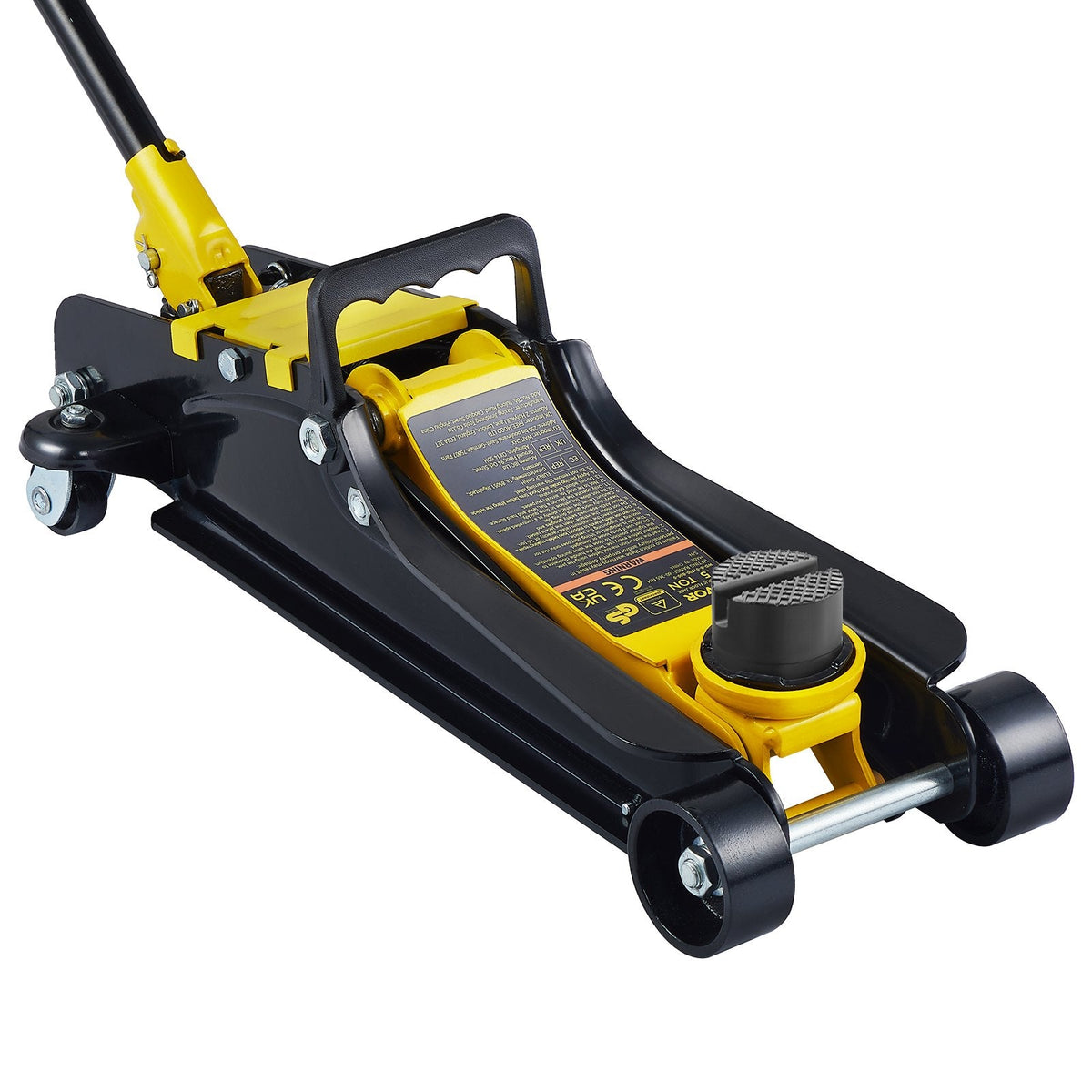 VEVOR Low Profile Floor Jack 2.5 Ton Heavy Steel Single Piston HydraulicPump