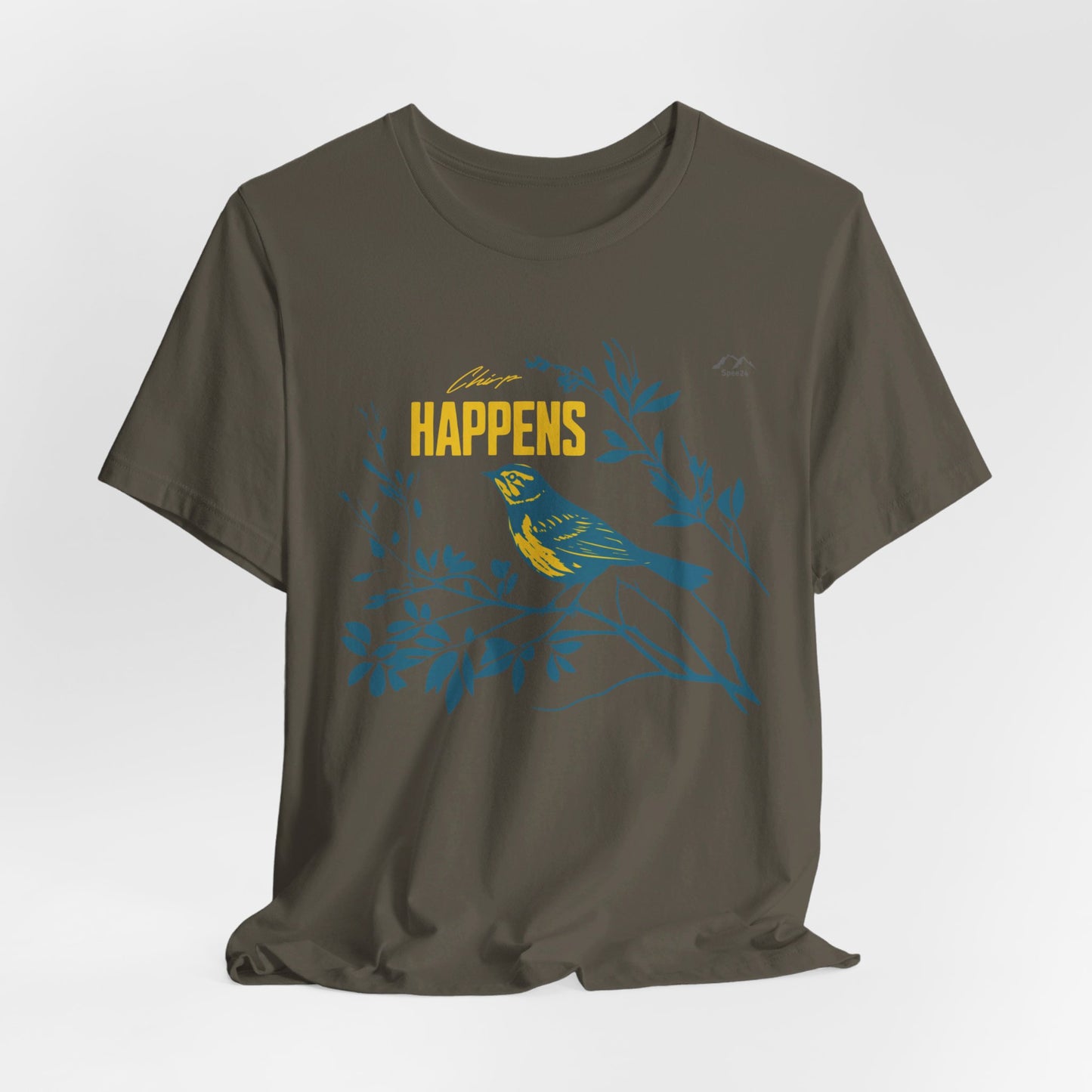 TS-031ML-24 Bird Lover Sparrow Art T Shirt