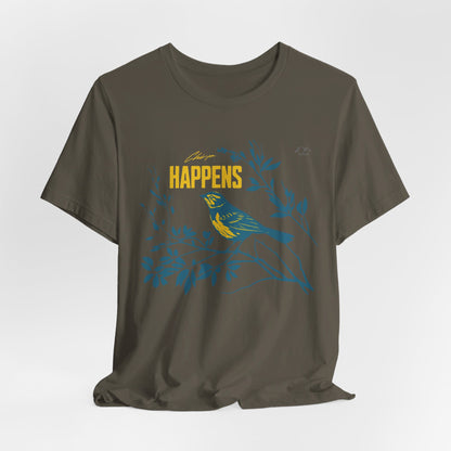 TS-031ML-24 Bird Lover Sparrow Art T Shirt