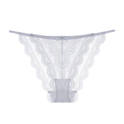 Sexy Thin Strap Full Lace Thin Briefs Breathable And Comfortable Women's Panties