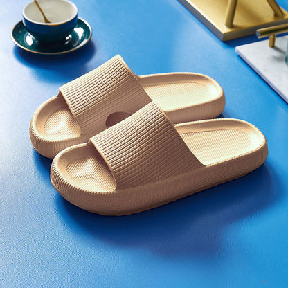 Soft home couple non-slip women slippers