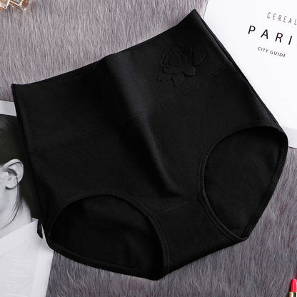 Pure Cotton High Waist Women's Panties Postpartum High Waist Belly Up Hips Plus Size Panties