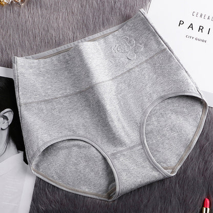 Pure Cotton High Waist Women's Panties Postpartum High Waist Belly Up Hips Plus Size Panties