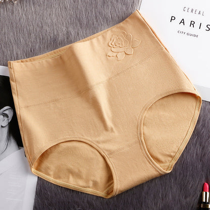 Pure Cotton High Waist Women's Panties Postpartum High Waist Belly Up Hips Plus Size Panties
