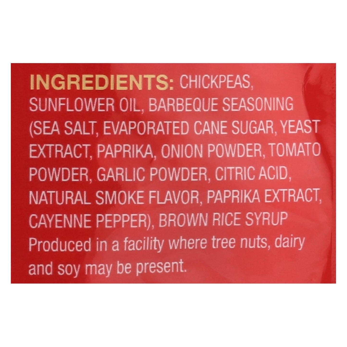 Biena Barbeque Chickpea Snacks - 5 Oz. (Pack of 8)
