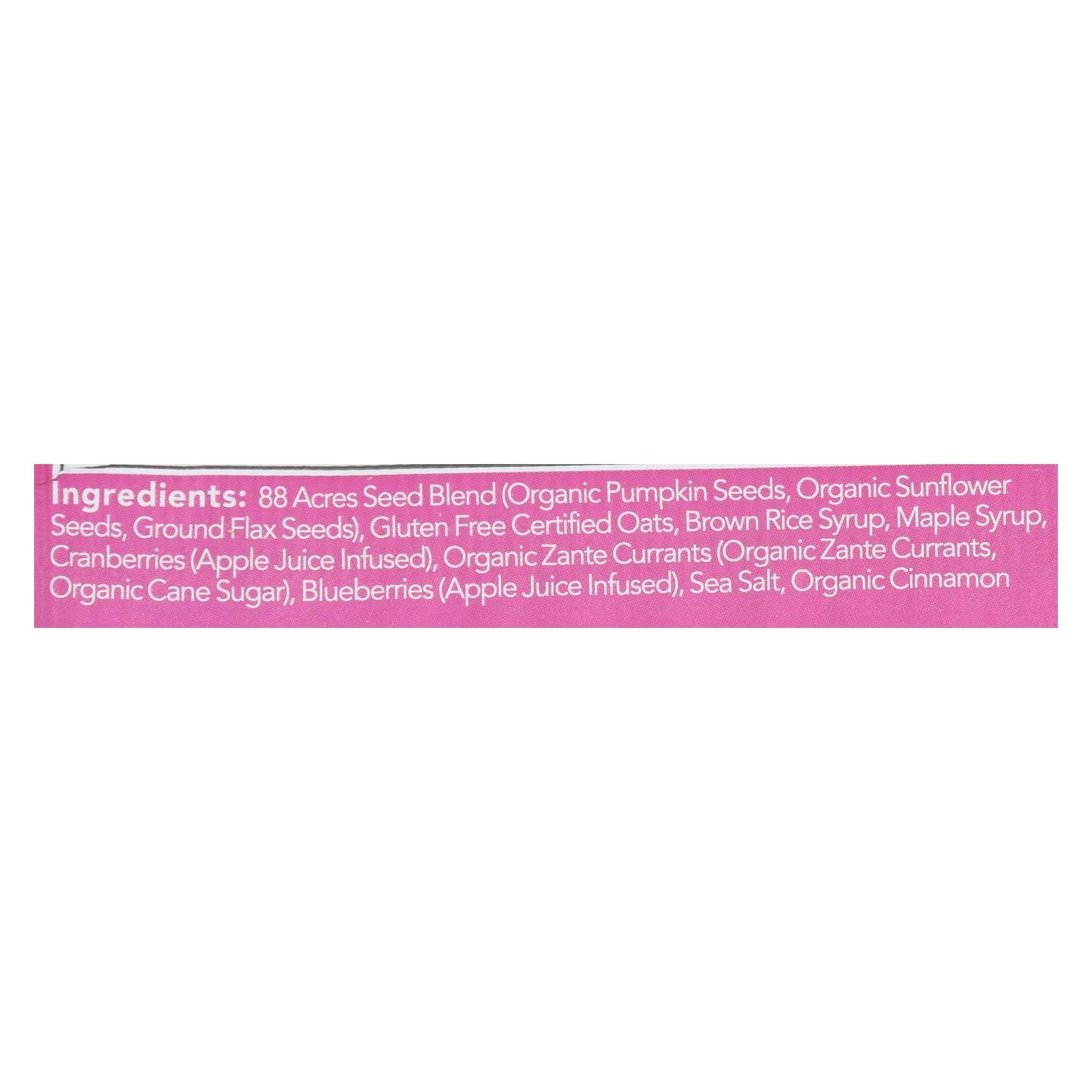 88 Acres Triple Berry Bars - Case of 9 - 1.6 oz. Bars