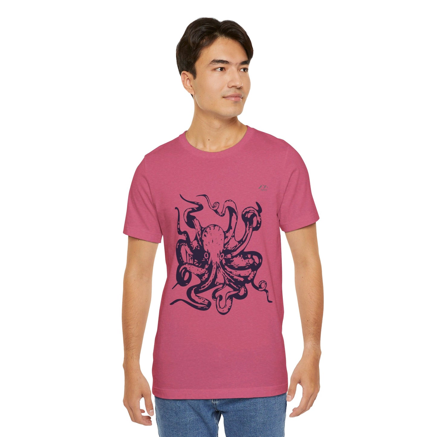 TS-034ML-24 Octopus T-Shirt Ocean Lover Octopus Art Design