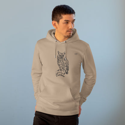 HD-055ML-24 Owl Hoodie Owl Lover Gift Woodland Owl Art