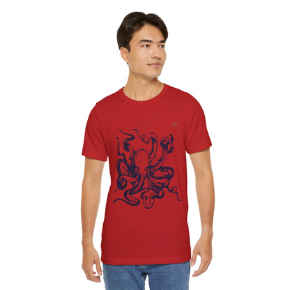 TS-034ML-24 Octopus T-Shirt Ocean Lover Octopus Art Design