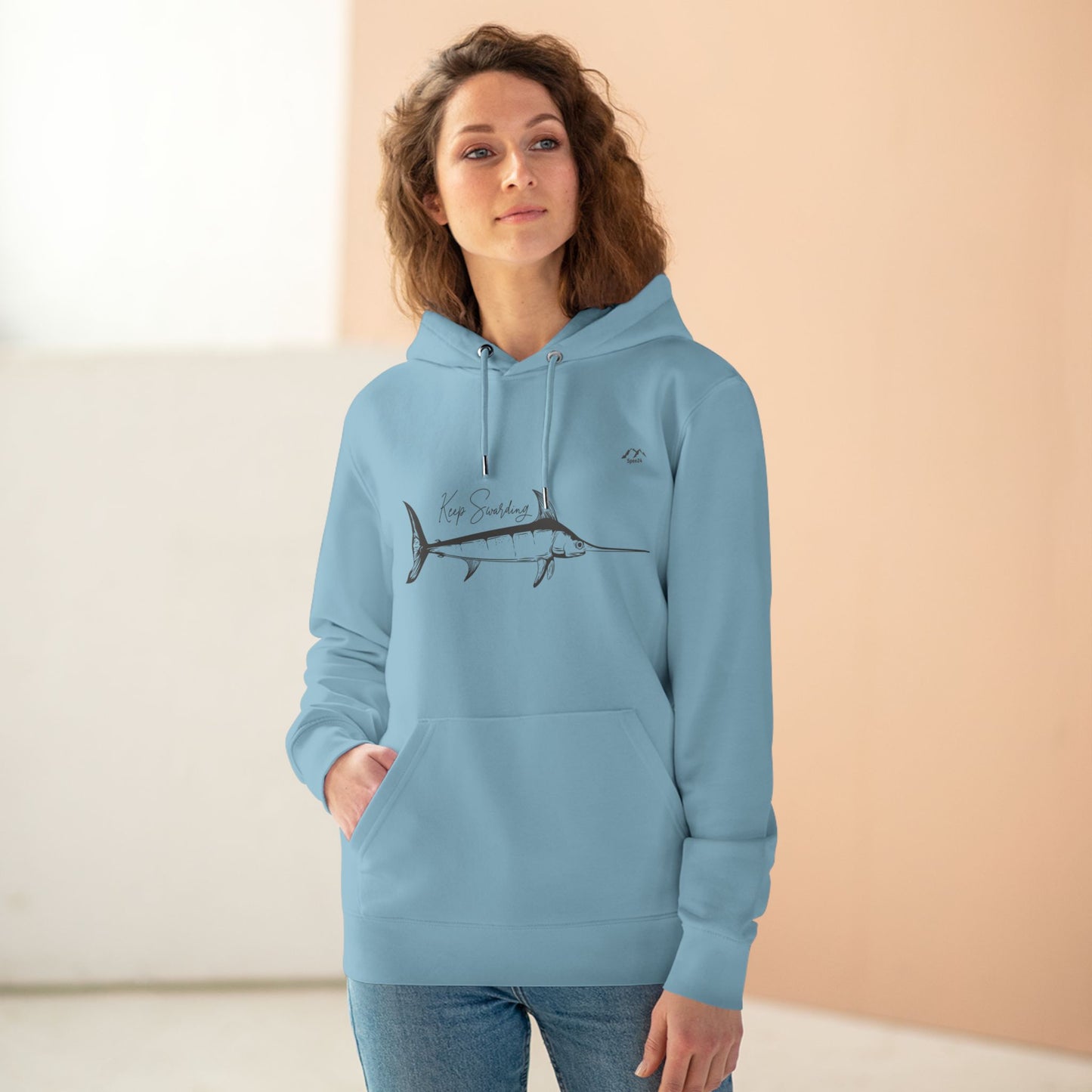 HD-054ML-24 Swordfish Hoodie Ocean Lover Swordfish Art Fishing Gift