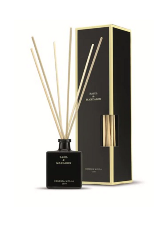 Cereria Molla Basil & Mandarin Reed Diffuser 3.4 Fl Oz