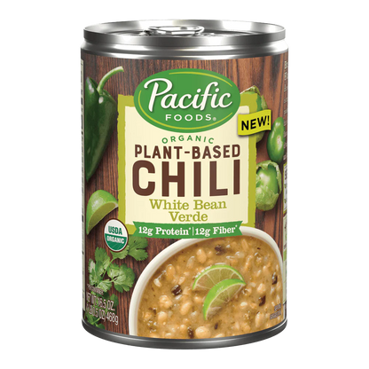 Pacific Foods White Bean Verde Chili (Pack of 12 - 16.5 Oz.)