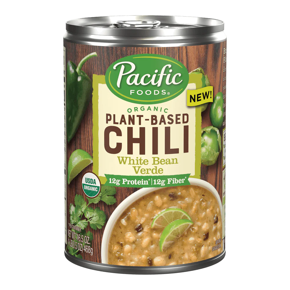 Pacific Foods White Bean Verde Chili (Pack of 12 - 16.5 Oz.)