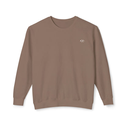 SW-105BRN-24  Unisex Lightweight Crewneck Espresso Color Sweatshirt