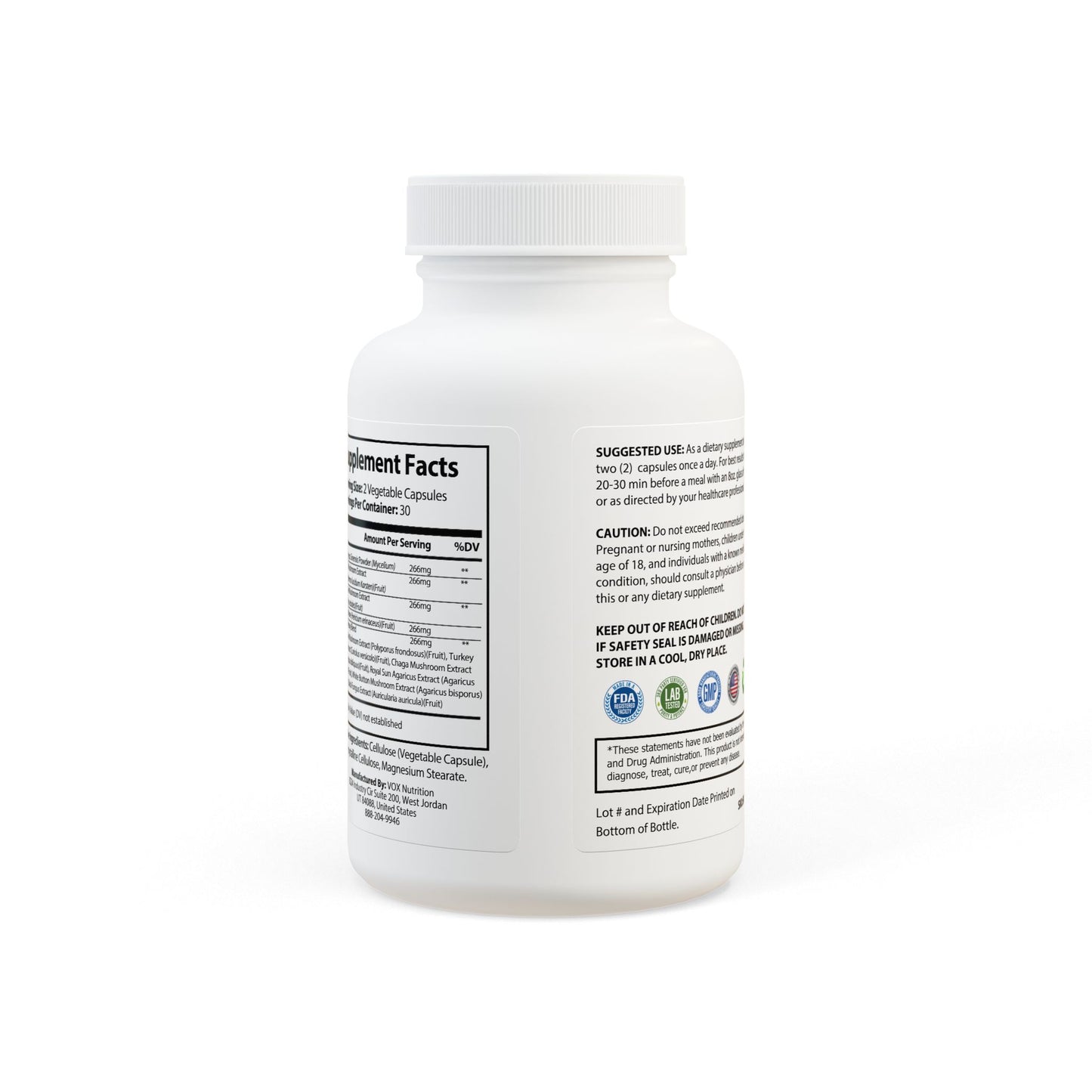 Fungora Mushroom Blend Supplement (60 Capsules)