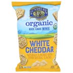 Lundberg Family Farms - Rice Crackers, Mini White Cheddar (Pack of 6 - 5 Oz)