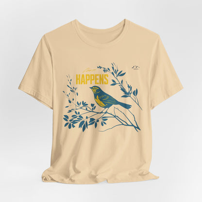 TS-031ML-24 Bird Lover Sparrow Art T Shirt