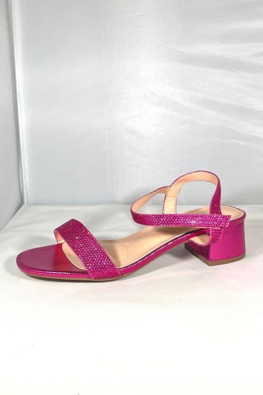 Hot Pink Block Heel