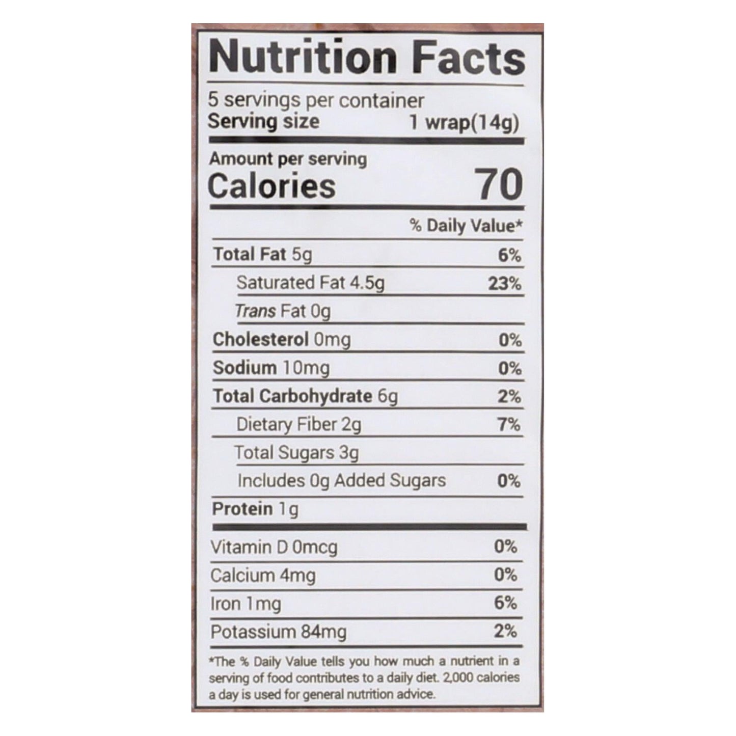 Nuco Organic Cinnamon Coconut Wraps (Case of 12 - 2.47 Oz.)
