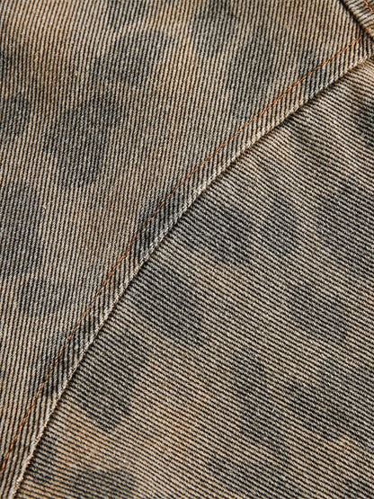 Men's Leopard Button Up Long Sleeve Jacket