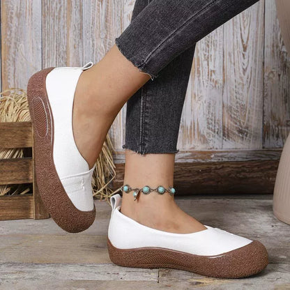 Round Toe Slip-Ons