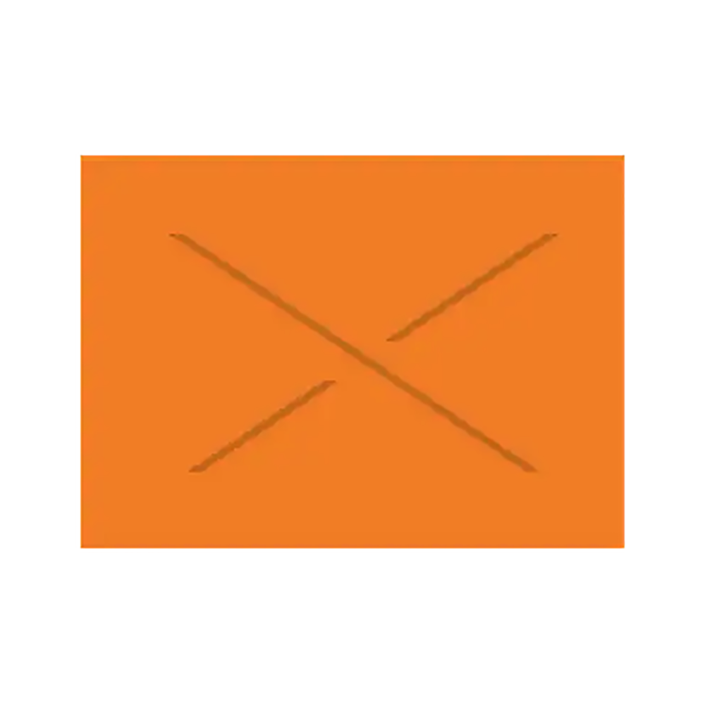 Garvey 18-6  Label Flourescent Orange Blank 14,000 pc strd