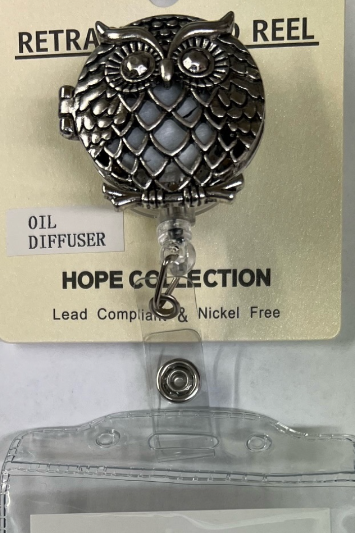 Essential Oil Diffuser with Retractable Wheel and ID Holder