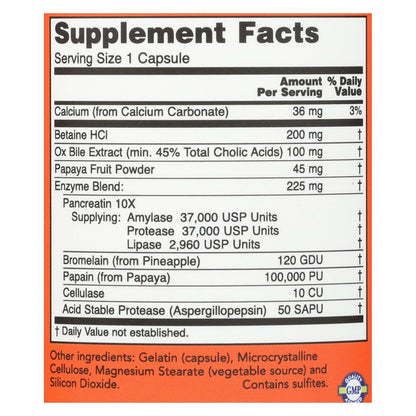 NOW Super Enzymes, 90 Vegetarian Capsules