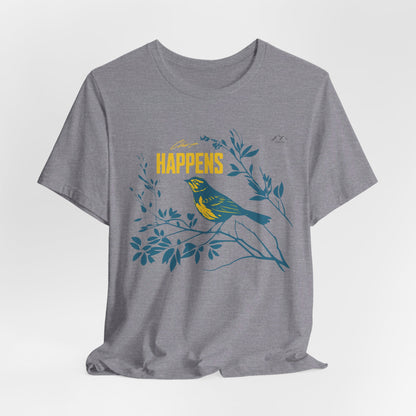 TS-031ML-24 Bird Lover Sparrow Art T Shirt