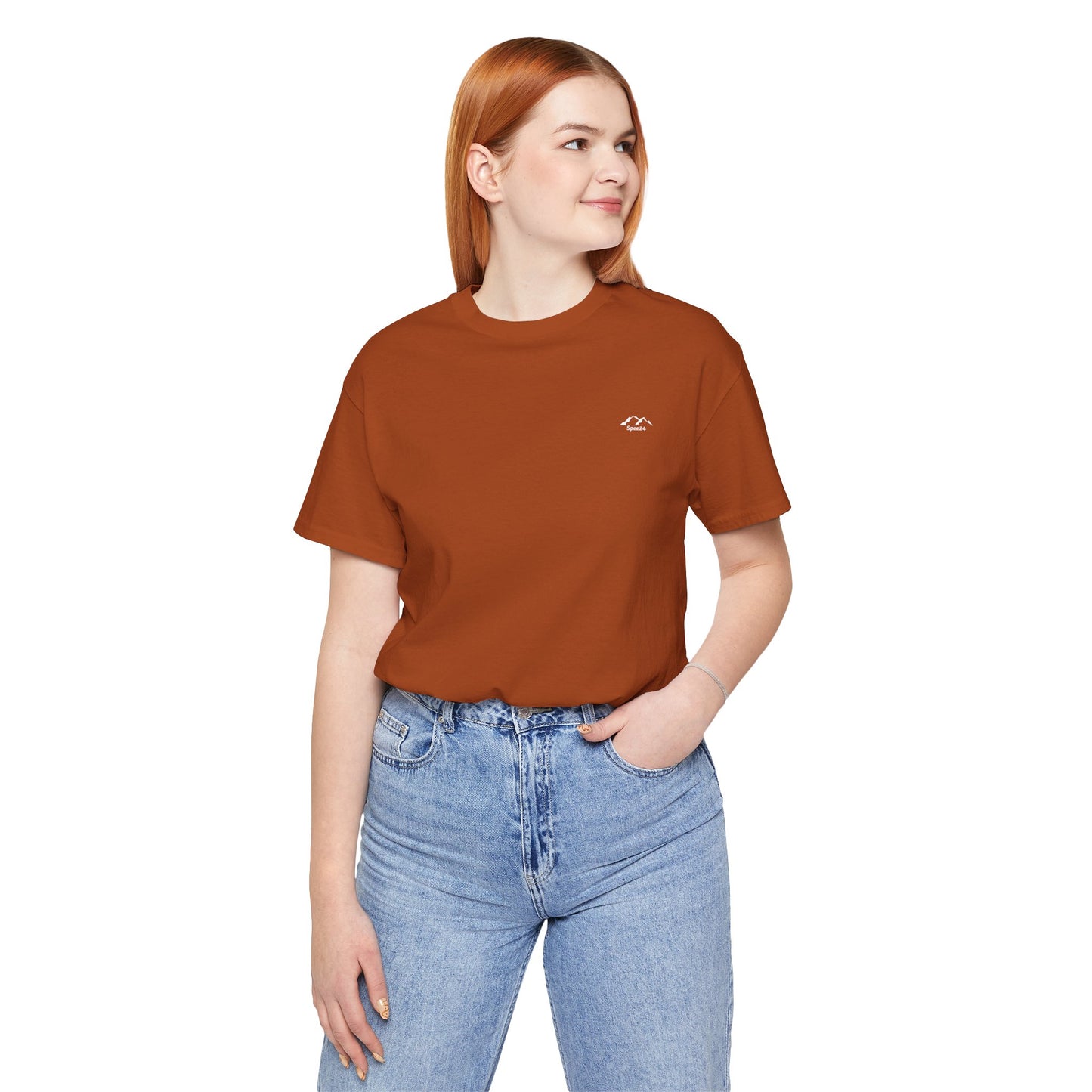 TS-090BN-24 Unisex Brown Shades T-shirt for Women and Men Casual Wear