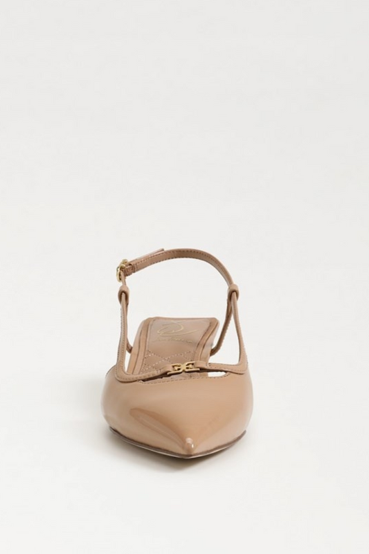 Toni Slingback Kitten Heel - Golden Sand Patent